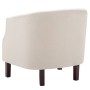 Sillón de tela beige de vidaXL, Sillones - Ref: Foro24-247002, Precio: 196,41 €, Descuento: %