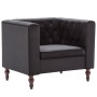 Sillón de terciopelo negro de vidaXL, Sillones - Ref: Foro24-247012, Precio: 239,85 €, Descuento: %