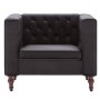Sillón de terciopelo negro de vidaXL, Sillones - Ref: Foro24-247012, Precio: 239,85 €, Descuento: %
