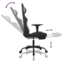 Silla gaming con reposapiés tela gris claro y negro en Sillas gaming | Comprar online en Foru.es