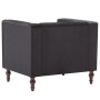 Sillón de terciopelo negro de vidaXL, Sillones - Ref: Foro24-247012, Precio: 239,85 €, Descuento: %