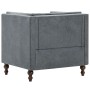 Sillón tapizado de tela gris de vidaXL, Sillones - Ref: Foro24-247158, Precio: 184,07 €, Descuento: %