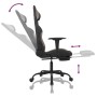 Silla gaming con reposapiés tela negro y gris taupe en Sillas gaming | Comprar online en Foru.es