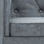 Sillón tapizado de tela gris de vidaXL, Sillones - Ref: Foro24-247158, Precio: 184,07 €, Descuento: %