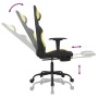 Silla gaming con reposapiés tela verde claro y negro en Sillas gaming | Comprar online en Foru.es