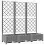 Jardinera con enrejado PP gris claro 120x40x121,5 cm en Macetas y jardineras | Comprar online en Foru.es