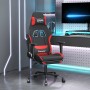 Silla gaming con reposapiés tela negro y rojo en Sillas gaming | Comprar online en Foru.es