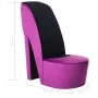 Sillón con forma de zapato de tacón terciopelo morado de vidaXL, Sillones - Ref: Foro24-248645, Precio: 215,17 €, Descuento: %