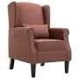 Sillón de tela marrón de vidaXL, Sillones - Ref: Foro24-248617, Precio: 222,42 €, Descuento: %