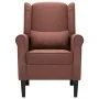 Sillón de tela marrón de vidaXL, Sillones - Ref: Foro24-248617, Precio: 222,42 €, Descuento: %
