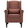 Sillón de tela marrón de vidaXL, Sillones - Ref: Foro24-248617, Precio: 225,54 €, Descuento: %
