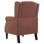 Sillón de tela marrón de vidaXL, Sillones - Ref: Foro24-248617, Precio: 222,42 €, Descuento: %