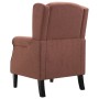 Sillón de tela marrón de vidaXL, Sillones - Ref: Foro24-248617, Precio: 225,54 €, Descuento: %