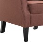 Sillón de tela marrón de vidaXL, Sillones - Ref: Foro24-248617, Precio: 225,54 €, Descuento: %