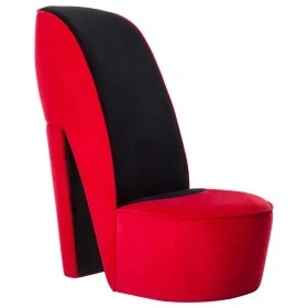 Sillón con forma de zapato de tacón terciopelo rojo de vidaXL, Sillones - Ref: Foro24-248644, Precio: 169,87 €, Descuento: %