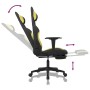 Silla gaming con reposapiés tela verde claro y negro en Sillas gaming | Comprar online en Foru.es