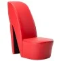 Sillón con forma de zapato de tacón cuero sintético rojo de vidaXL, Sillones - Ref: Foro24-248646, Precio: 198,68 €, Descuent...