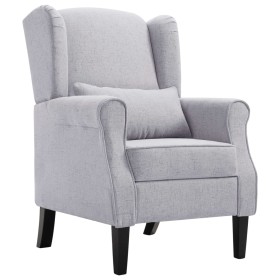 Sillón de tela gris claro de vidaXL, Sillones - Ref: Foro24-248615, Precio: 226,16 €, Descuento: %
