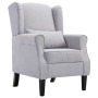 Sillón de tela gris claro de vidaXL, Sillones - Ref: Foro24-248615, Precio: 226,16 €, Descuento: %