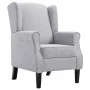 Sillón de tela gris claro de vidaXL, Sillones - Ref: Foro24-248615, Precio: 222,91 €, Descuento: %