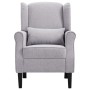Sillón de tela gris claro de vidaXL, Sillones - Ref: Foro24-248615, Precio: 226,16 €, Descuento: %