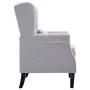 Sillón de tela gris claro de vidaXL, Sillones - Ref: Foro24-248615, Precio: 222,91 €, Descuento: %