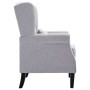 Sillón de tela gris claro de vidaXL, Sillones - Ref: Foro24-248615, Precio: 226,16 €, Descuento: %