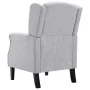 Sillón de tela gris claro de vidaXL, Sillones - Ref: Foro24-248615, Precio: 222,91 €, Descuento: %