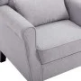 Sillón de tela gris claro de vidaXL, Sillones - Ref: Foro24-248615, Precio: 222,91 €, Descuento: %