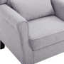 Sillón de tela gris claro de vidaXL, Sillones - Ref: Foro24-248615, Precio: 226,16 €, Descuento: %