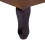 Sillón Chesterfield y reposapiés piel de ante artificial marrón de vidaXL, Sillones - Ref: Foro24-281277, Precio: 516,73 €, D...