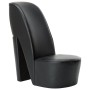 Sillón con forma de zapato de tacón cuero sintético negro de vidaXL, Sillones - Ref: Foro24-248647, Precio: 195,33 €, Descuen...