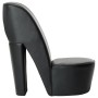 Sillón con forma de zapato de tacón cuero sintético negro de vidaXL, Sillones - Ref: Foro24-248647, Precio: 195,33 €, Descuen...
