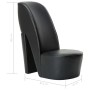 Sillón con forma de zapato de tacón cuero sintético negro de vidaXL, Sillones - Ref: Foro24-248647, Precio: 195,33 €, Descuen...