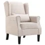 Sillón de tela beige de vidaXL, Sillones - Ref: Foro24-248614, Precio: 273,65 €, Descuento: %