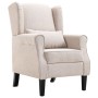 Sillón de tela beige de vidaXL, Sillones - Ref: Foro24-248614, Precio: 260,27 €, Descuento: %