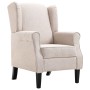 Sillón de tela beige de vidaXL, Sillones - Ref: Foro24-248614, Precio: 260,27 €, Descuento: %