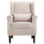 Sillón de tela beige de vidaXL, Sillones - Ref: Foro24-248614, Precio: 260,27 €, Descuento: %