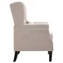 Sillón de tela beige de vidaXL, Sillones - Ref: Foro24-248614, Precio: 273,65 €, Descuento: %