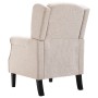 Sillón de tela beige de vidaXL, Sillones - Ref: Foro24-248614, Precio: 260,27 €, Descuento: %