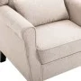 Sillón de tela beige de vidaXL, Sillones - Ref: Foro24-248614, Precio: 273,65 €, Descuento: %