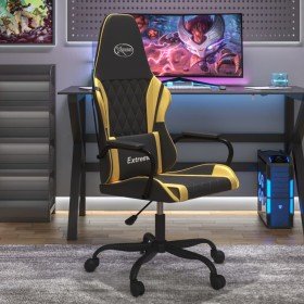 Silla gaming cuero sintético negro y dorado en Sillas gaming | Comprar online en Foru.es