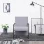 Sillón de tela gris claro de vidaXL, Sillones - Ref: Foro24-282155, Precio: 82,73 €, Descuento: %