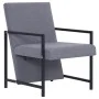 Sillón de tela gris claro de vidaXL, Sillones - Ref: Foro24-282155, Precio: 82,73 €, Descuento: %