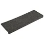 Alfombras de peldaños de escalera 15 uds gris y negro 65x21x4cm de vidaXL, Alfombrillas para escalones - Ref: Foro24-326197, ...