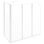 Mampara de ducha de vidrio templado transparente 120x69x130 cm de vidaXL, Puertas de ducha - Ref: Foro24-146227, Precio: 218,...