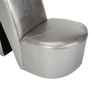 Sillón con forma de zapato de tacón cuero sintético plateado de vidaXL, Sillones - Ref: Foro24-248649, Precio: 174,11 €, Desc...