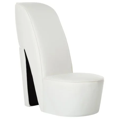 Sillón con forma de zapato de tacón cuero sintético blanco de vidaXL, Sillones - Ref: Foro24-248652, Precio: 189,44 €, Descue...