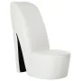 Sillón con forma de zapato de tacón cuero sintético blanco de vidaXL, Sillones - Ref: Foro24-248652, Precio: 189,44 €, Descue...