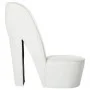 Sillón con forma de zapato de tacón cuero sintético blanco de vidaXL, Sillones - Ref: Foro24-248652, Precio: 189,44 €, Descue...